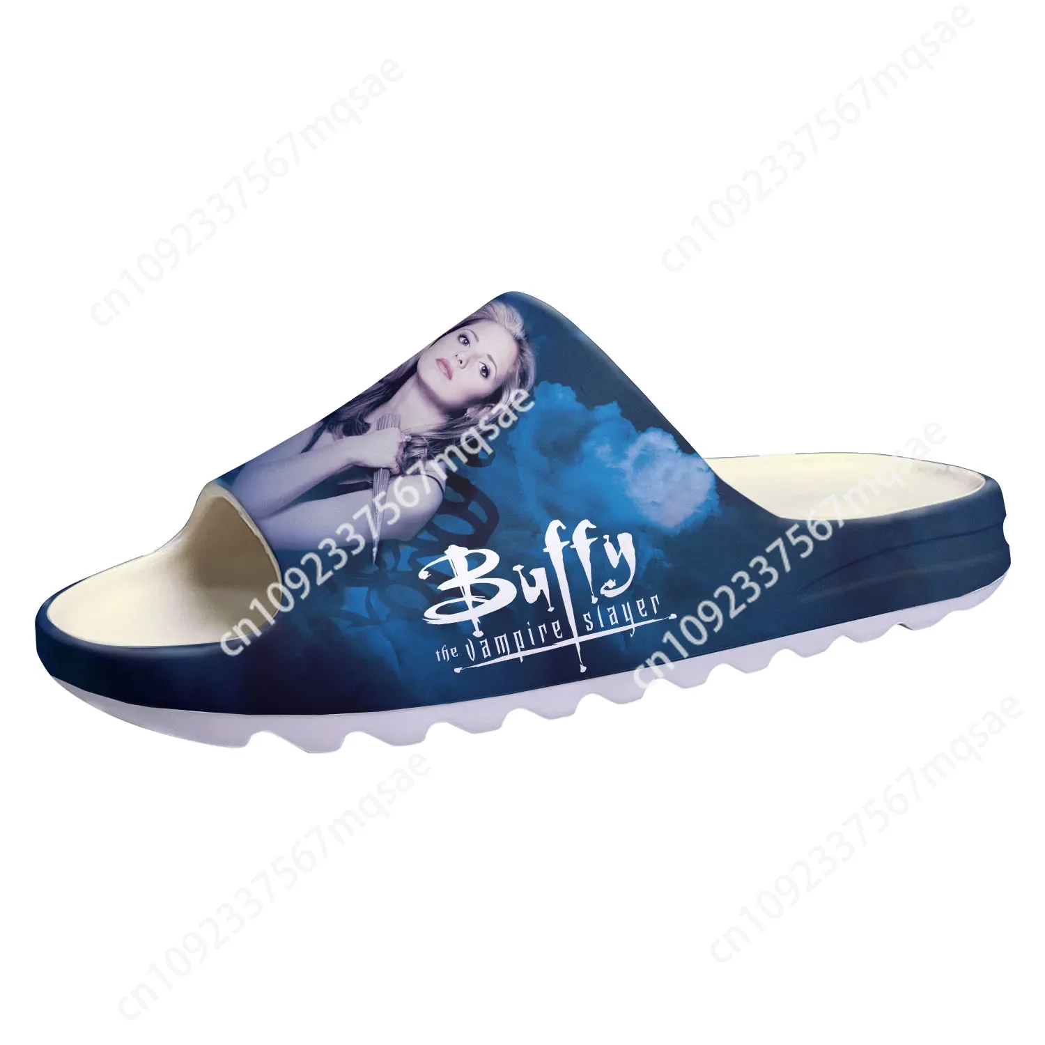 

Buffy the Vampire Slayer Soft Sole Sllipers Home Clogs Gellar Step On Water Shoes Mens Womens Teenager Step in Custom Sandals