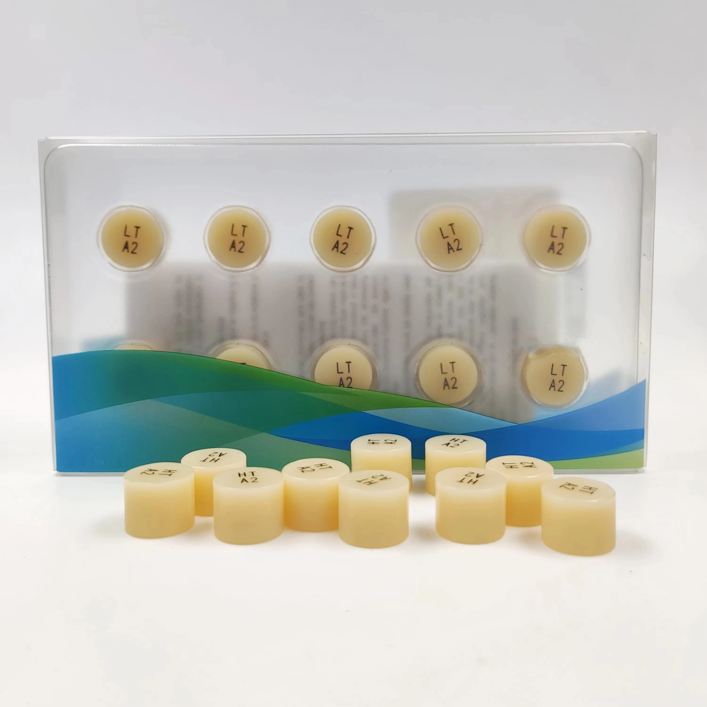 Dental Lithium Porcelain Glass Ceramic Hot-Pressed Cast Blocks 10pcs/Box for Dental Applications - Premium Quality