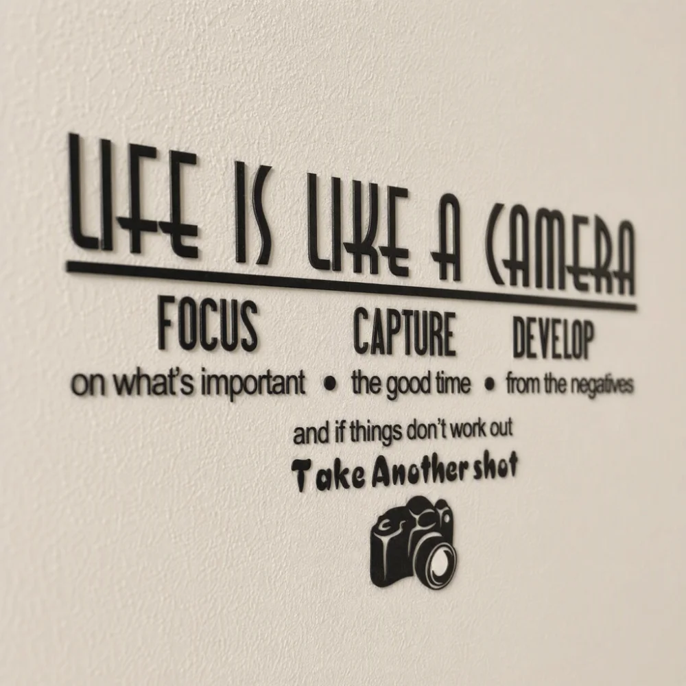 PVC Vinyl Wall Stickers 25x70c - đánh giá và giá Photography Quotes