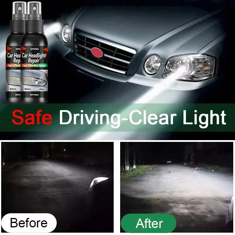 30ml Car Headlight Restoration Polishing Kits Headlamp Scratch Remover Repair Cleaning Paste