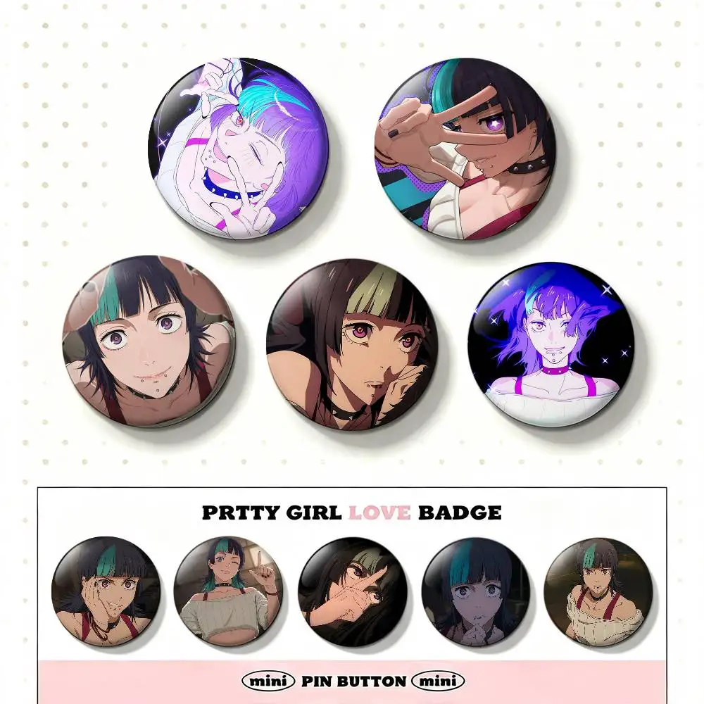 K-Kirara H-Hoshi Laser Badge Creative Pins Brooch for Bag Clothes Hat Decor Gifts Fans Collect