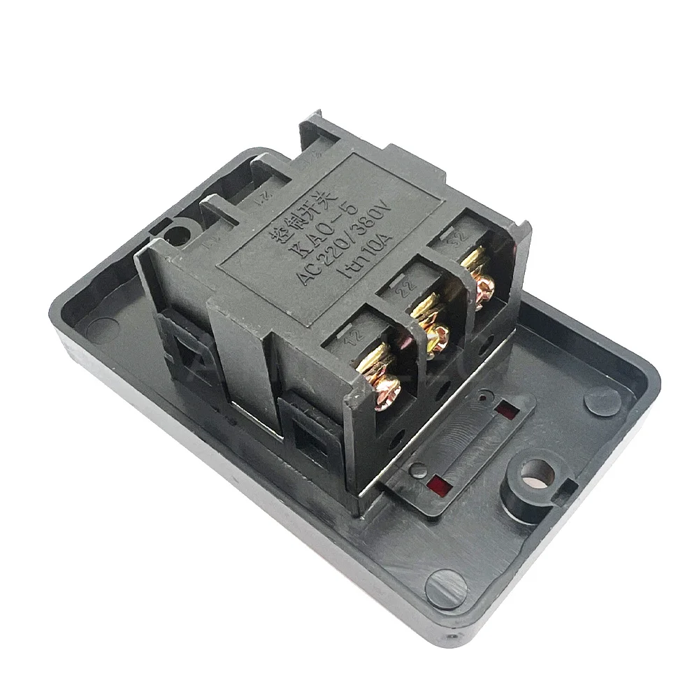 KAO-5H KAO-5M KAO-5MX 10A 380V for Cutting Machine Bench drill SwitchWaterproof Push Button Switch Power On/ Off Switch KAO-5