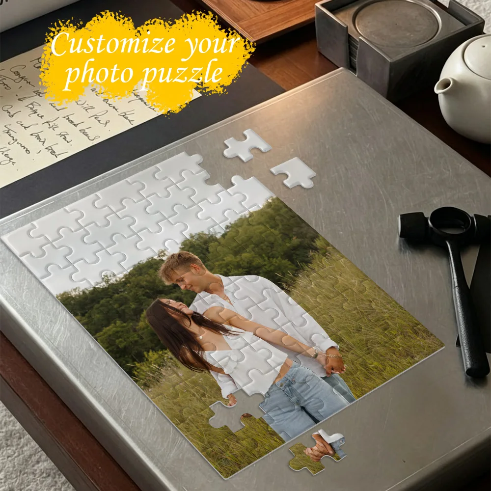 Custom Photo Puzzle,with Frame or Only puzzles,Personalized Picture Jigsaw for Family,DIY Gift Idea,Custom Memorial Puzzle
