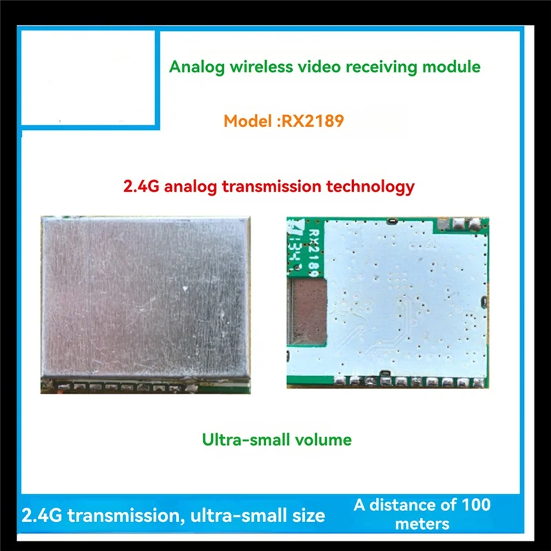 

Модуль приемника Y14A 17 дБм 2400-2480 МГц низкое энергопотребление 5 В 130 мА небольшой размер и высокая чувствительность 2,4G широкополосный FM-приемник