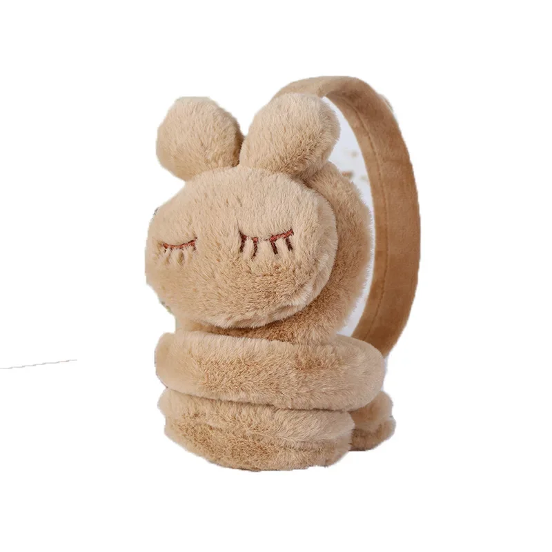 Cache-oreilles lapin chaud en peluche pour enfants, bande de sauna Kawaii, couverture d'oreille réglable douce, optique, accessoires pour filles, extérieur, hiver