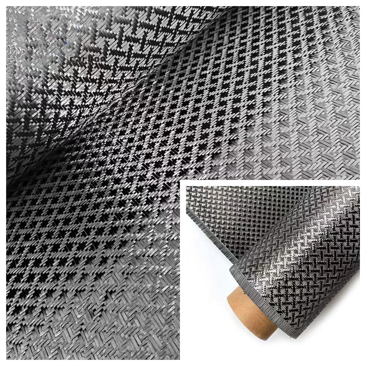 3K 240g real carbon fiber  blended fiber fabric,X pattern, used for fishing rod, motorcycle, car, 1m (40"）* 1m (40")/*150cm