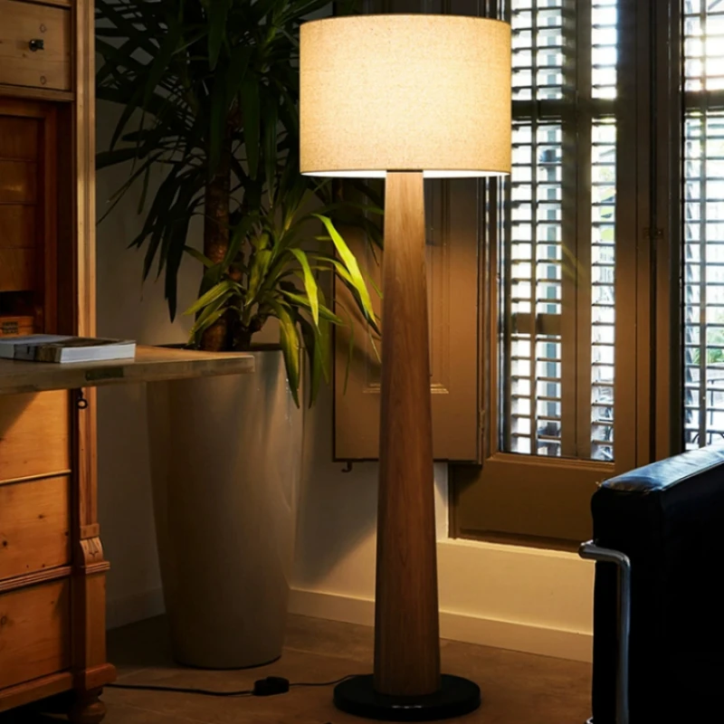 

Wabi Sand medieval style solid wood floor lamp designer style tea room advanced sense living room bed and breakfast