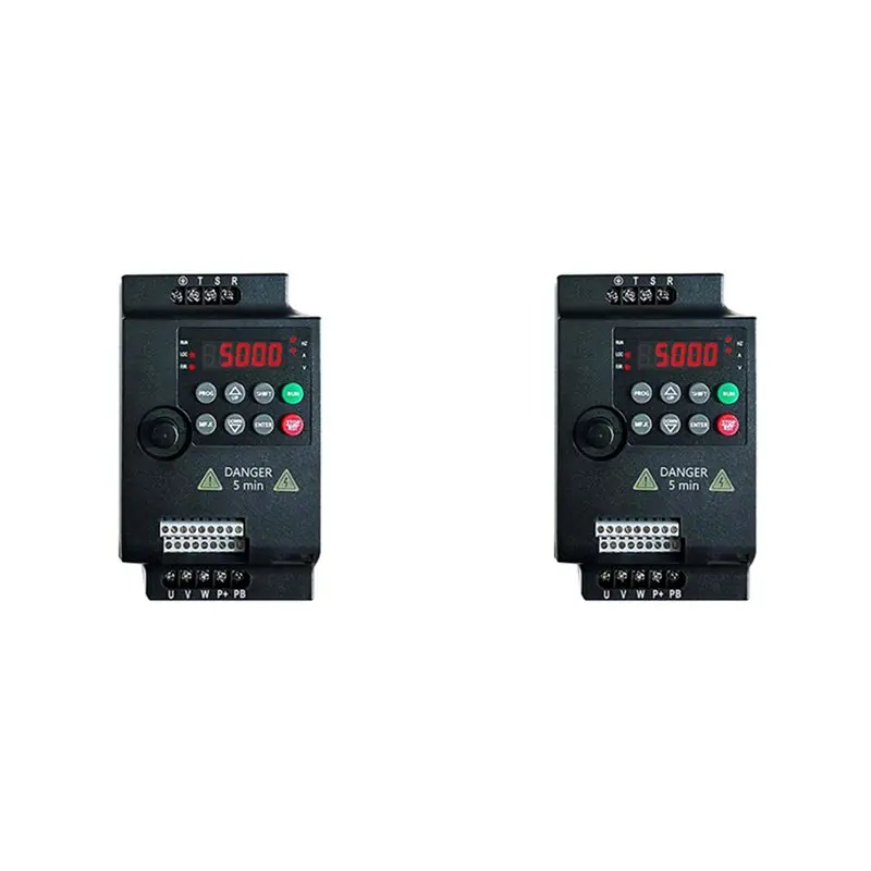 

【SURPISE】2X Mini VFD Inverter 220V Single-Phase Input And 220V Output Frequency Converter For Single-Phase Capacitor Motor 0.4KW