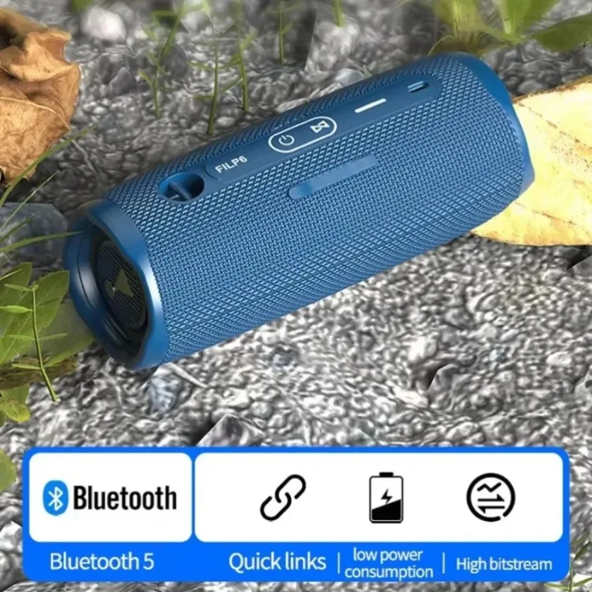 XIKCU Flip6 MultiFunction Bluetooth AudioTWS Audio Caixa De Som Outdoor Portable Subwoofer Wireless Home Theater Dual Speaker image 4