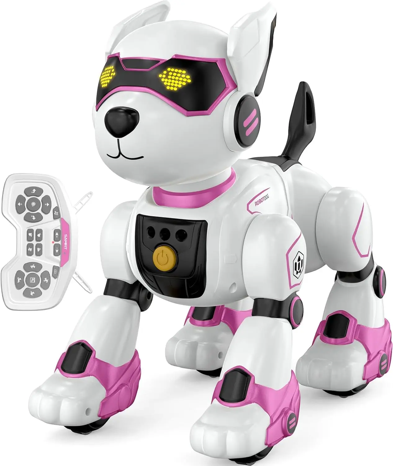 

Interactive Robot Dog Toy for Kids, Remote Control with Voice Touch Gesture Sensing, Singing Dancing Talking Smart Stunt Gift