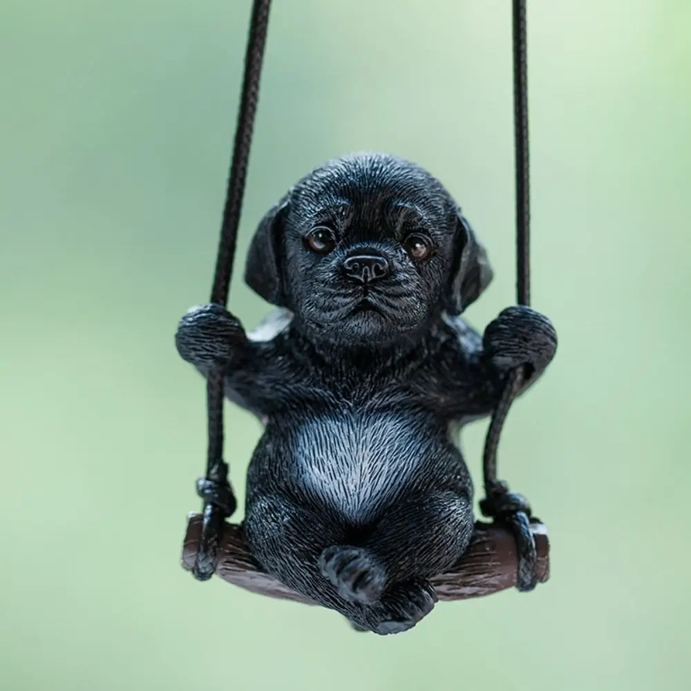 Trend Swing Dog Auto Interior Accessories Decoration Sunglasses Car Pendant Bulldog Resin Car Hanging Gift
