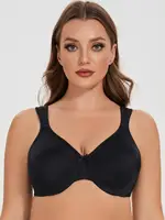 MELENECA Sujetador Minimizer sin costuras sin forro cómodo de talla grande con aros para mujer
