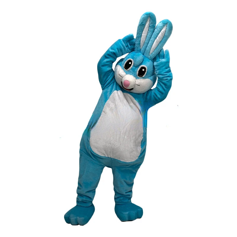 Rabbit Mascot Easter Custom Headgear Animal Cartoon Mascot Walking Puppet Animal Costume