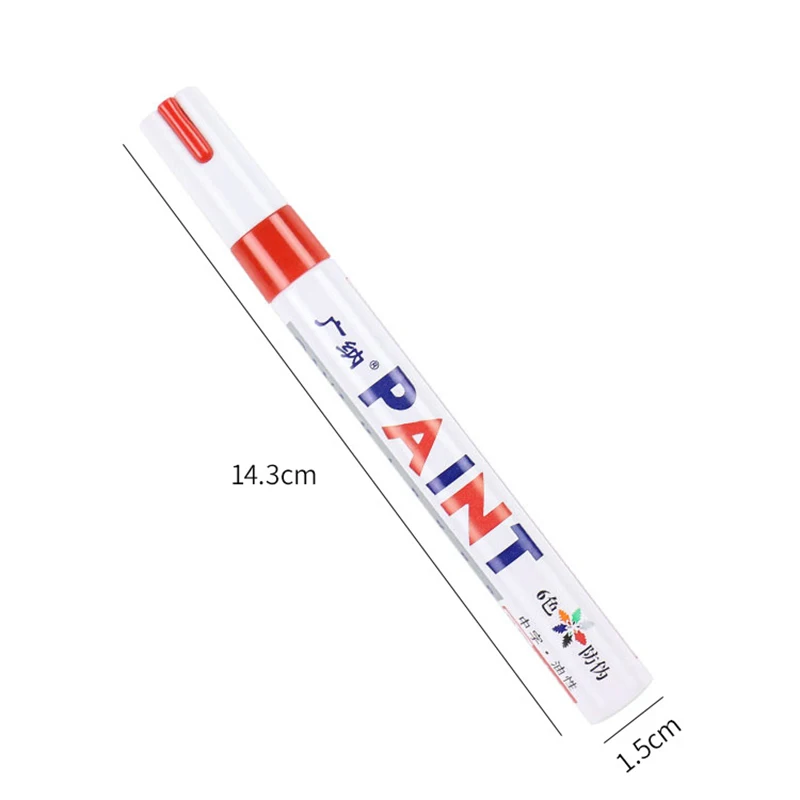 1PCS Waterproof Colorful Car Wheel Tire Oily Mark Pen for Auto Rubber Tyre Paint Pen DIY Album Graffiti Pen Paint Writing Marker view 6