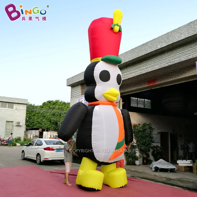 Pinguins infláveis com chapéus, 6mH, decorações do partido, eventos, BG-C0080