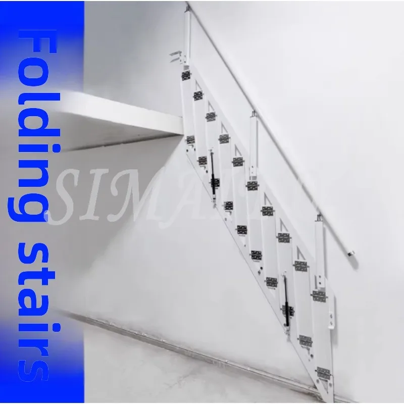 

Выдвижная лестница-стремянка от стены до стены, бытовая, для чердака/мансарды