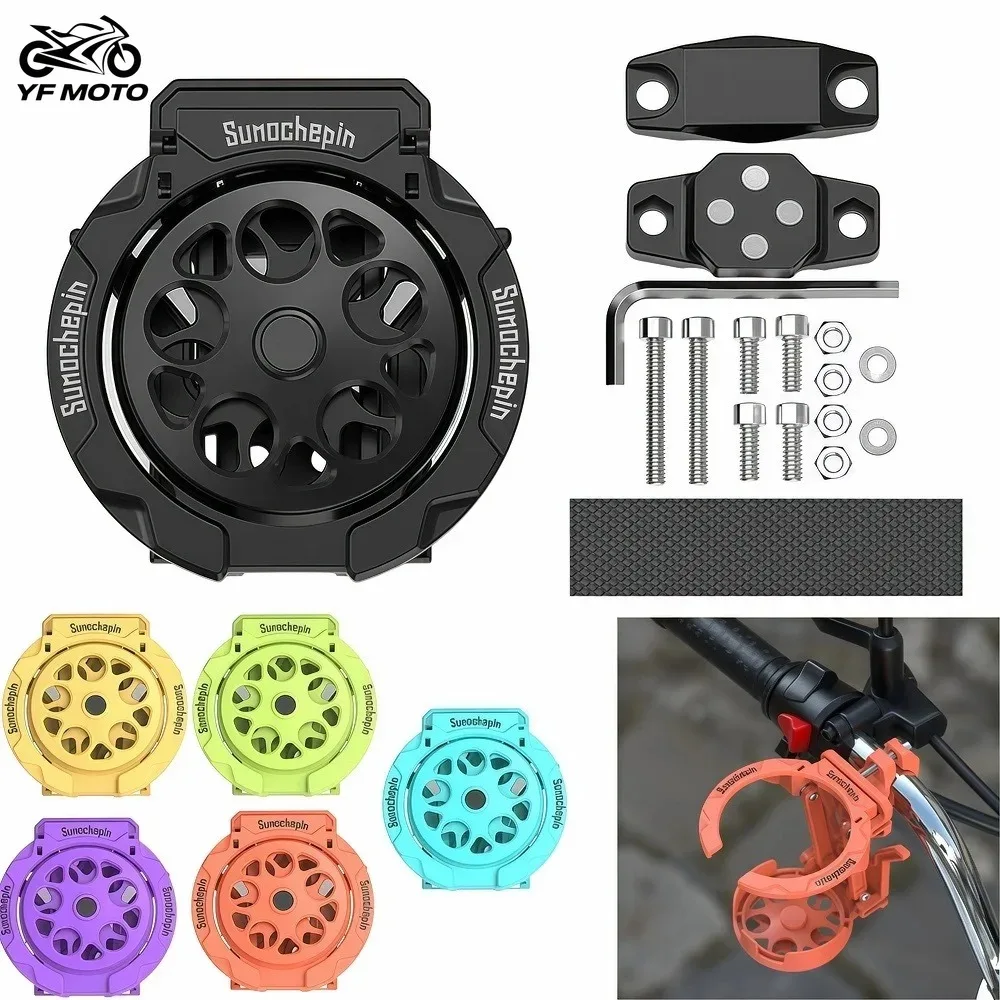 Universal Motorrad Tasse Halter ABS Einstellbare Wasser Flasche Halterung Faltbare Lenker Getränke Halter Radfahren Zubehör