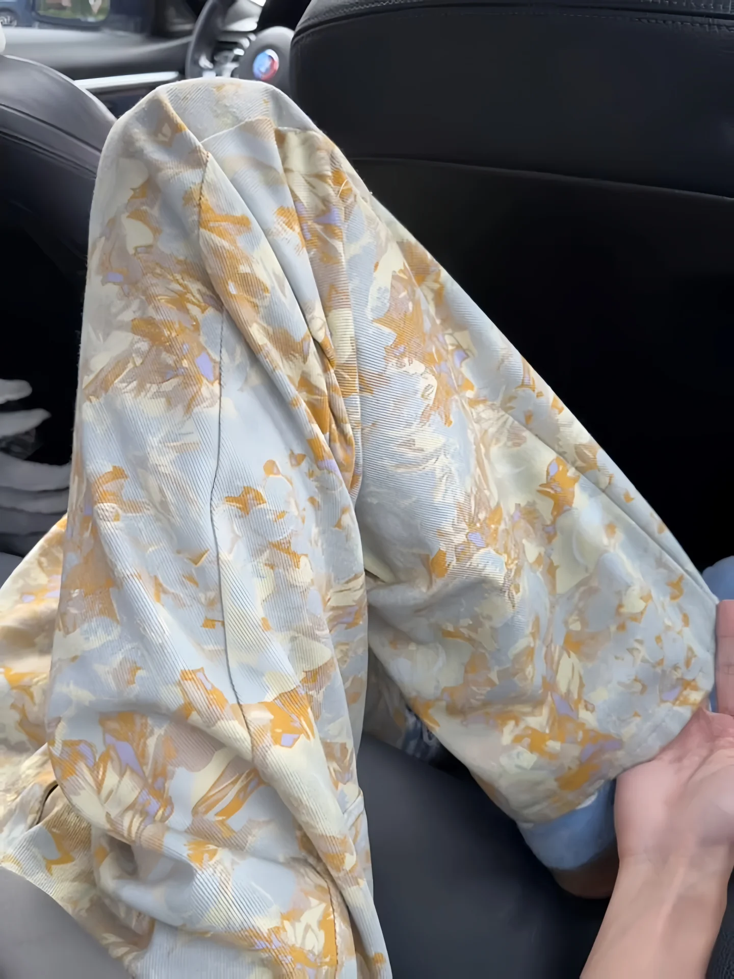 

Cleanfit Floral Print Straight Leg Jeans Men's Slim Fit High Street Sle Cotton Denim Anti-Bacterial Straight Tube Pants