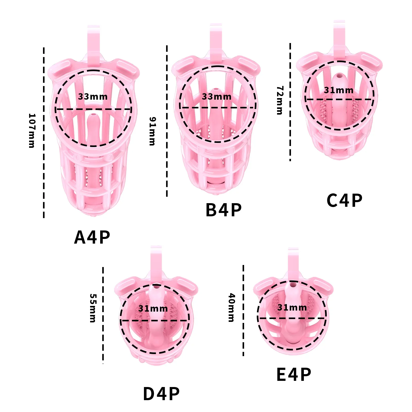 Sexy Pink Cobra chastity lock CB lock male pseudo-female chastity device adult restraint penile lock honeycomb SM catheter taste