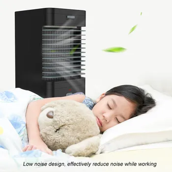 에어컨 가습기 시스템 무선 쿨러, 휴대용 미니 선풍기 가습기 시스템, 무선 쿨러, EU 플러그 