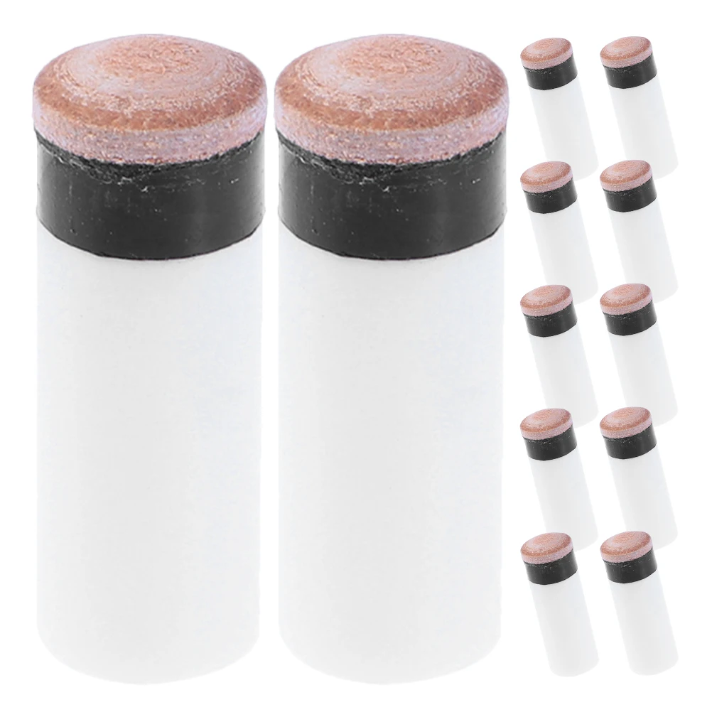 

12 Pcs Billiard Cue Tip Taco De Billar Billiards Accessories Pool Tips for Sticks Skin Adults