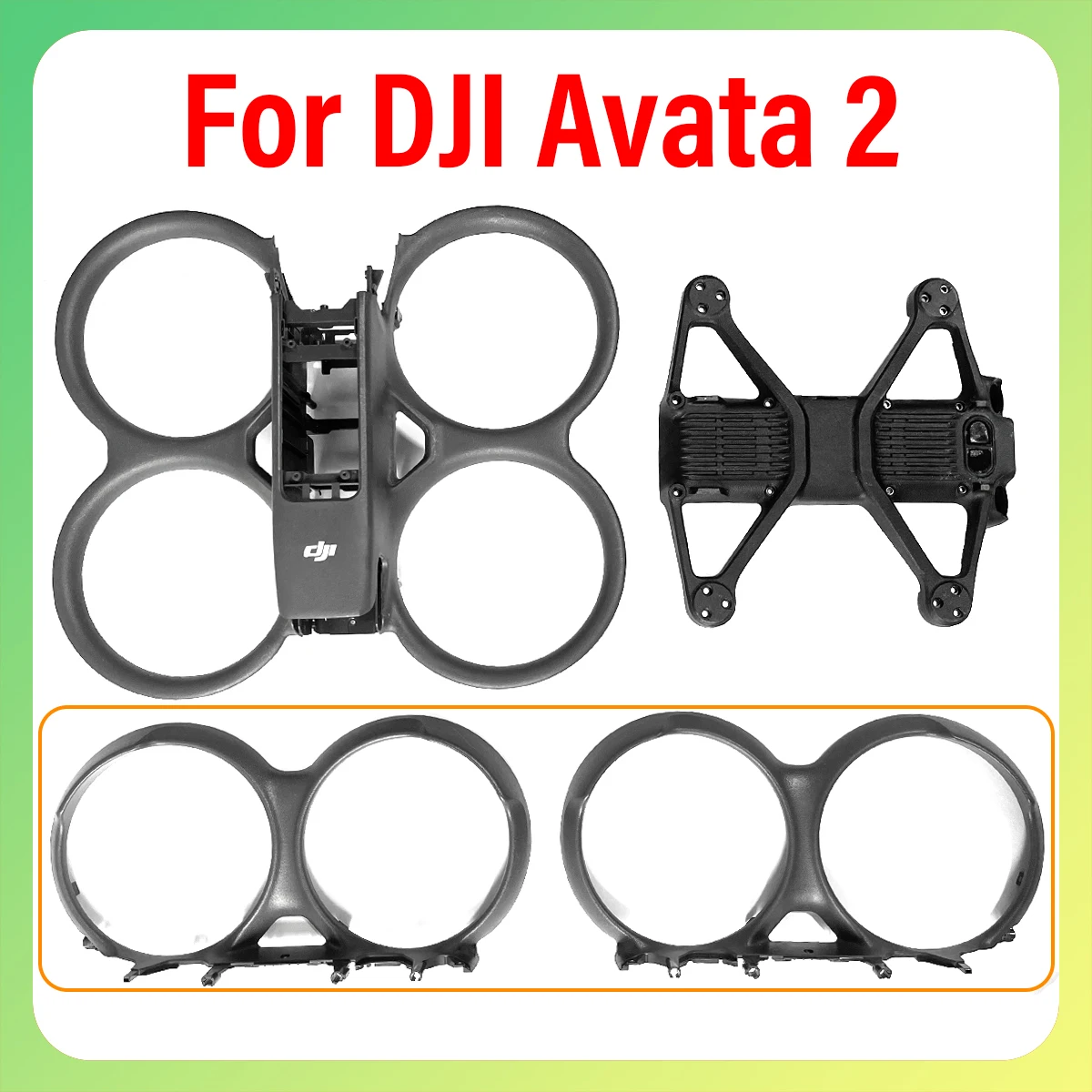Оригинальный дрон Avata2 со стабильными верхними и нижними корпусами, подходит для деталей обслуживания серии DJI Avata.