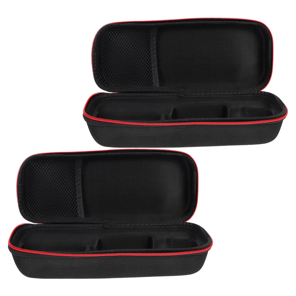 2 Pcs Microphone Storage Bag Handheld Box Protector Carry Eva Protective Cover Pouch