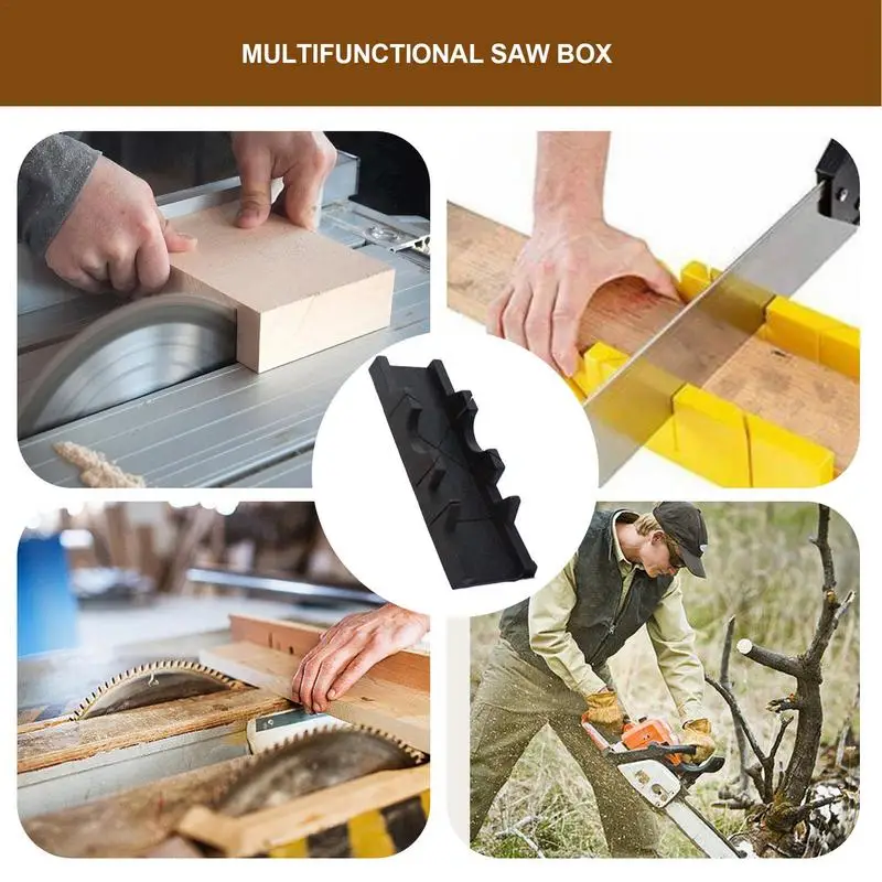 Splicing Saw Box 45 90 Degree Saw Guide Woodworking Miter Box Portable Saw Box Miter Saw Box For Wooden Tile Fixed Screw Hole