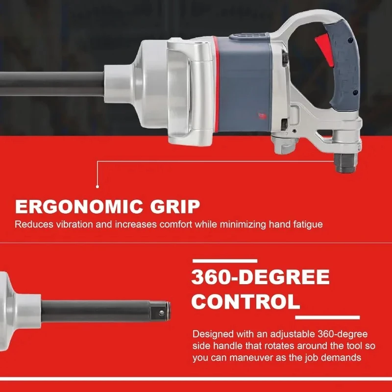 2850MAX-6 1-Inch 5,500 rpm Impact Wrench with 6-Inch Anvil Extension