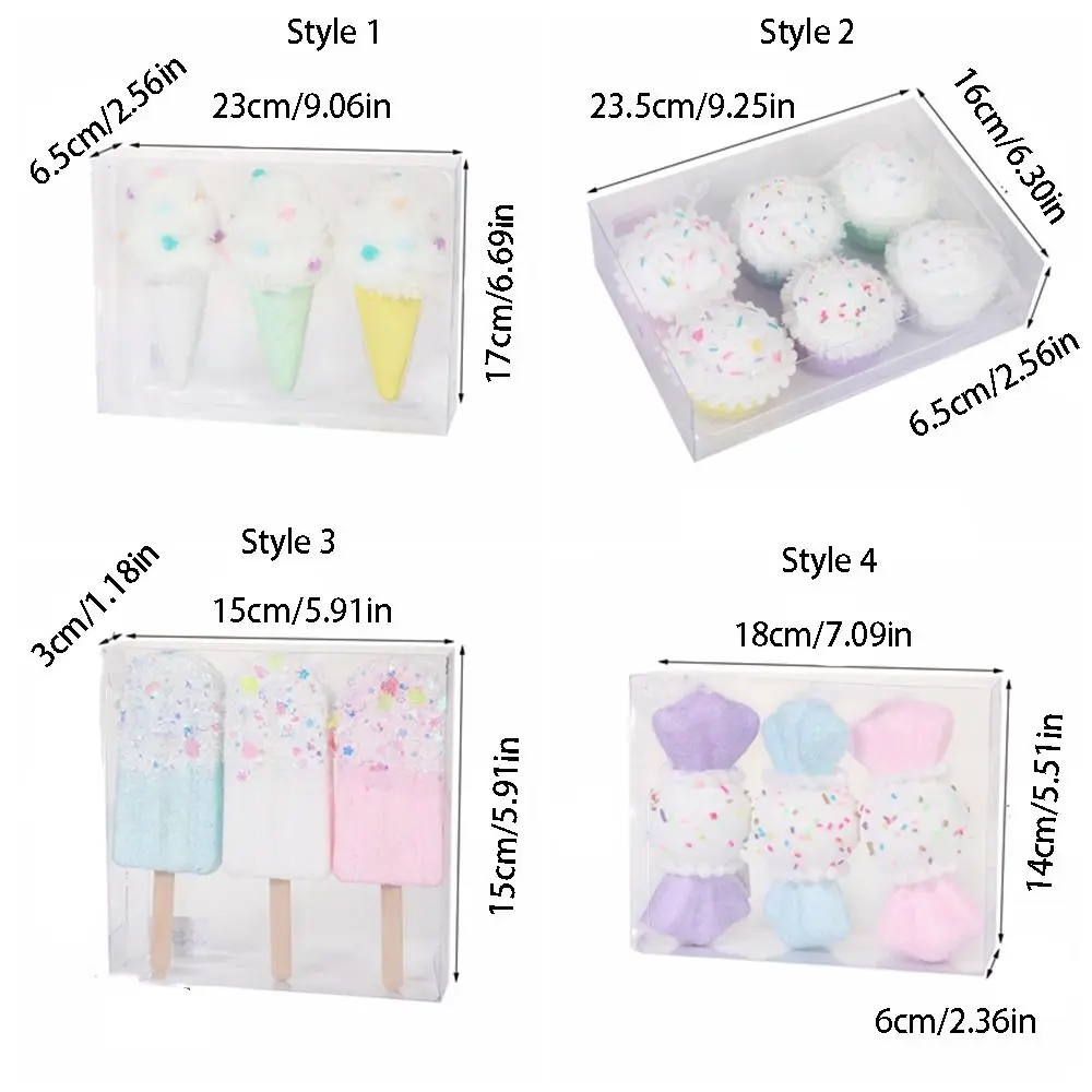 3/6 قطعة نموذج الآيس كريم شجرة عيد الميلاد قلادة جميلة الحلوى الدعامة عيد الميلاد الحلوى قلادة لطيف عيد الميلاد معلقة حلية متجر