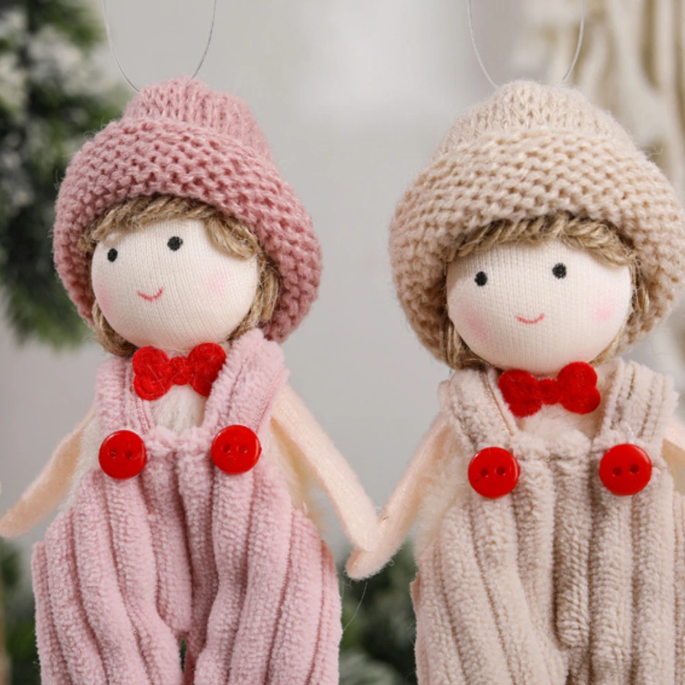 السنة الجديدة 2024 دمية الملاك عيد الميلاد شجرة عيد الميلاد الديكور عيد الميلاد الحلي المعلقات معلقة ناتال نافيداد 2023 هدية عيد الميلاد