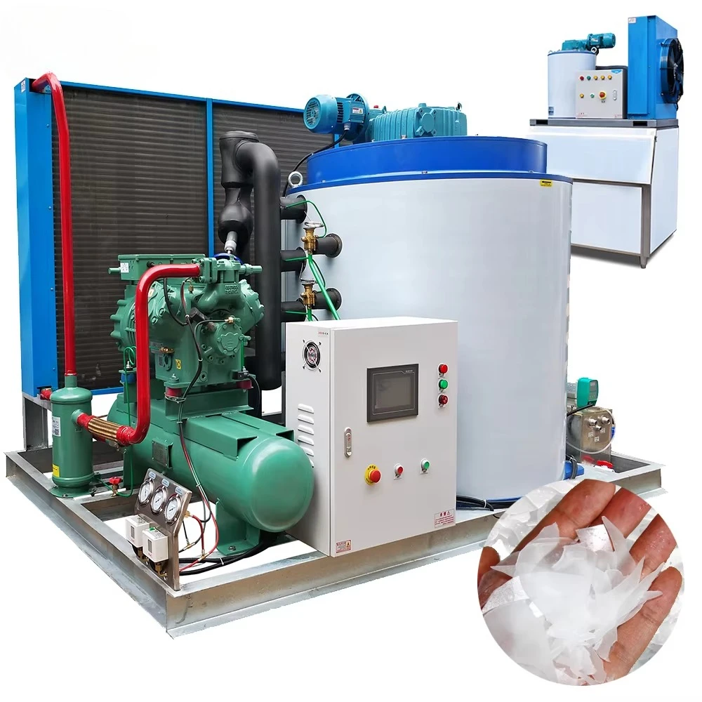 Flake Ice Machine Professional Industry Ice Maker for Sale 5 8 10 15 Tons Per Day TPD Low Price Flake Ice Making Machines