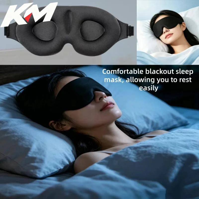1/3/10PCS 3D Contour Cup Sleep Mask without Eye Pressure Adjustable Blackout Travel Night Mask for Flight Nap