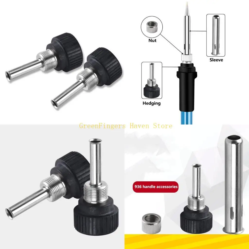 

F68D Soldering Iron Sleeve Socket for Head Screw Portable High Temperature Resistance
