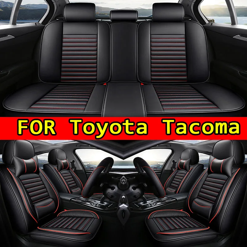 

Чехлы на сиденья FOR Toyota TacomaCar водонепроницаемые и износостойкие с высококачественным покрытием из искусственной кожи, как передние и задние сиденья.
