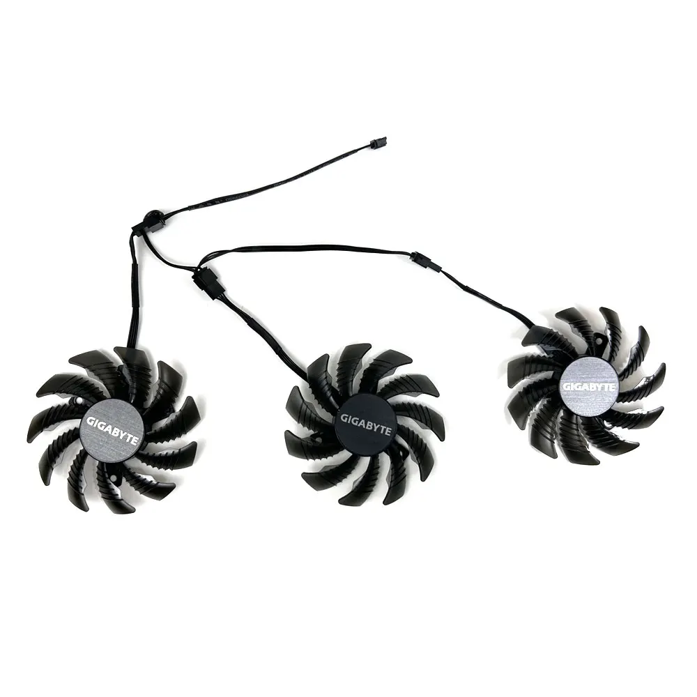 Ventilador de refrigeração para Gigabyte, PLD08010S12HH, T128010SU, GTX1660, SUPER AORUS, 6G, RTX2060, RTX3060, RTX3070, 75mm, 4Pin