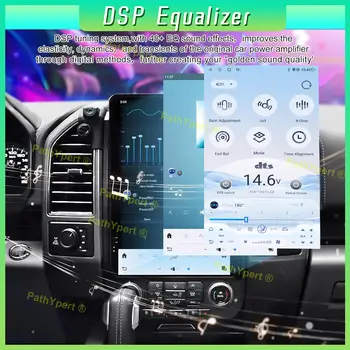 14.5吋安卓15系統,8GB+256GB存儲,適用於2015-2022款福特F150,特斯拉螢幕車載智慧系統,2DIN多媒體主機,支援GPS導航、WiFi和CarPlay。 6 最佳銷售 福特F150螢幕 - №3