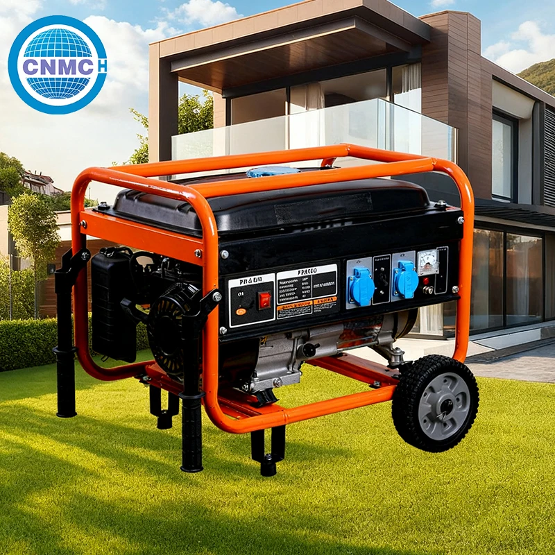CNMC 3kw 5kw 7kw 8kw 10kw Open Frame Petrol Generator inverter generators with Wheel generators for home electricityCustomizable