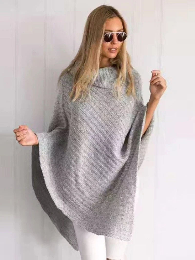 Frauen Kleidung Rollkragen Unregelmäßigen Schal Pullover Mode Ärmellose Pullover Strickwaren Damen Streetwear 2020 Herbst Neue