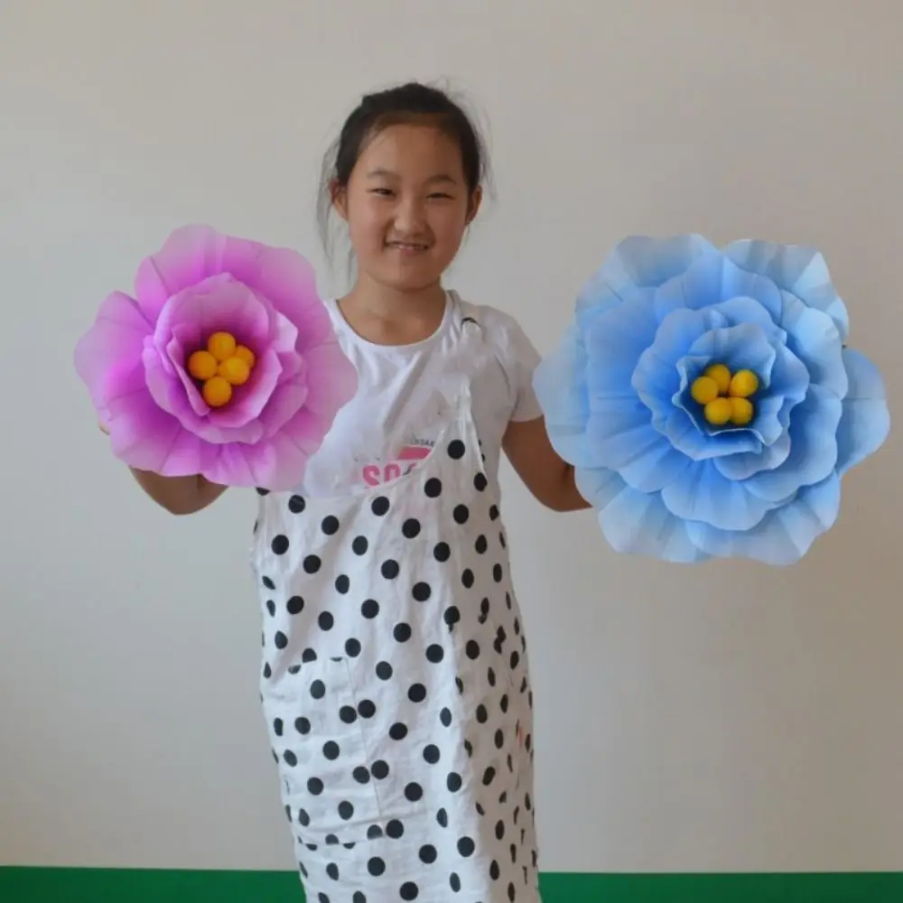 20/30/40/50cm牡丹の花ダンス小道具 カラフルな布 幼稚園ダンスパフォーマンス クリエイティブパフォーマンス 手持ち花