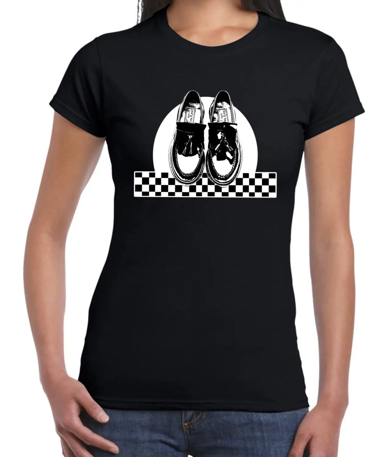 Ska Dancing Shoes Women's T Shirt Madness The Specials Reggae