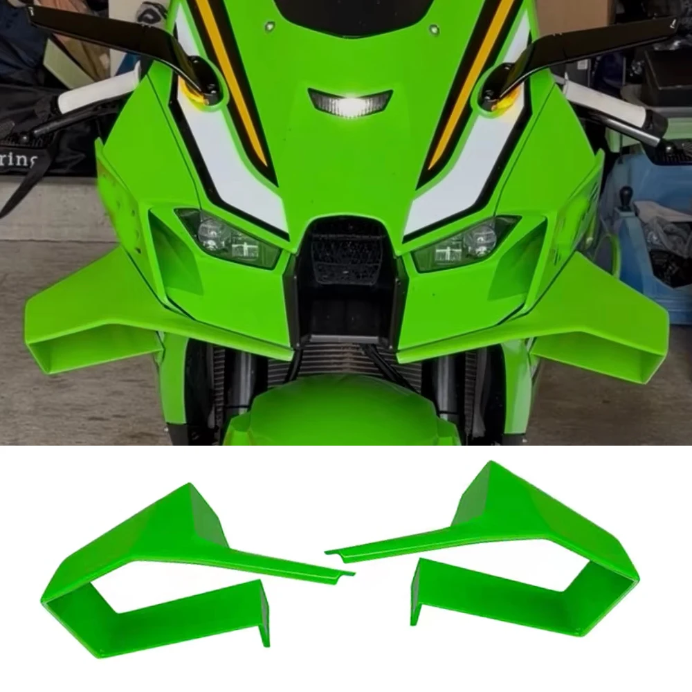 ZX10R Winglets Side Spoiler Fairing For Kawasaki ZX-10R 2022 2023 2024 2025 ZX 10R Accessories Moto Aerodynamic Fixed Wing Cover