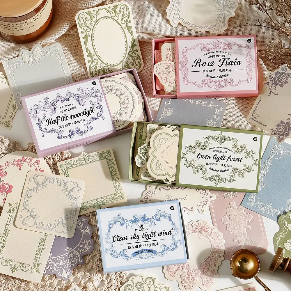 30Pcs Pastel Emboss…