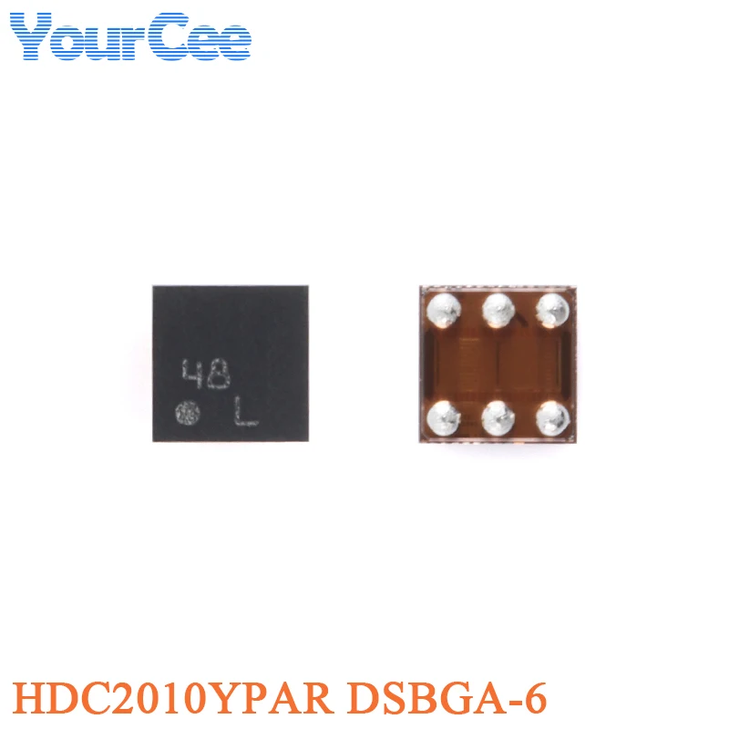 10pcs/2pcs HDC2010YPAR DSBGA-6 48L HDC2010 2% RH Ultra-compact Low Power Digital Relative Humidity Sensor