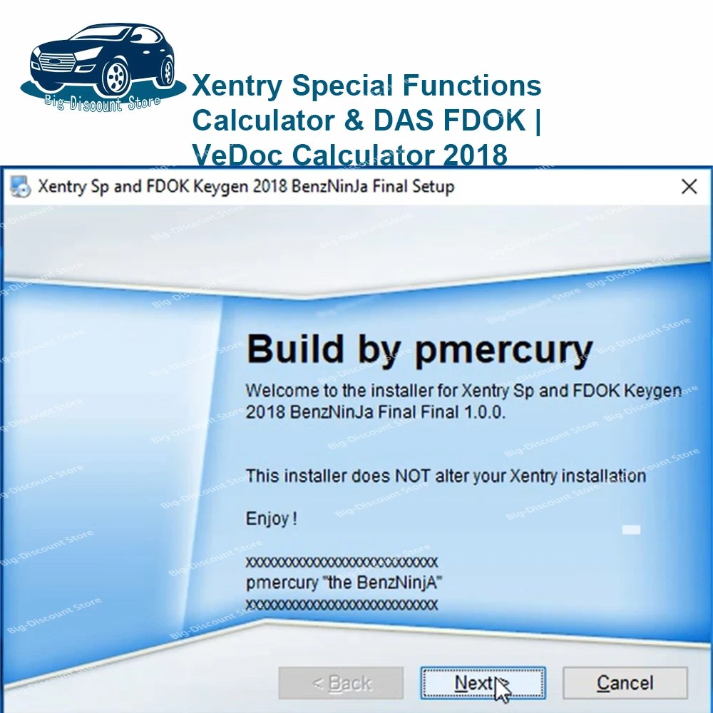 For M-B Star For B-enz Hot Keygen Xentry Special Functions Calculator & FDOK VeDoc Calculator 2018 English version Car software