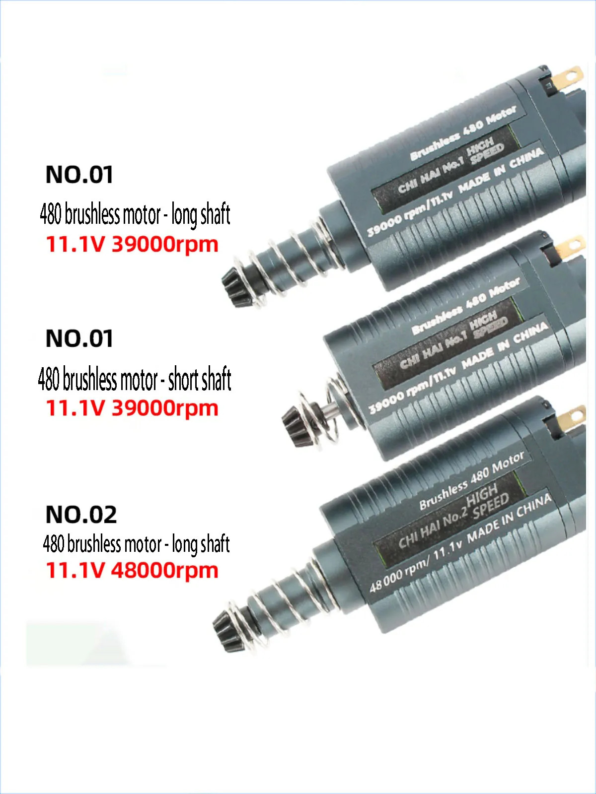 BL480 brushless DC motor with high-speed and high torque can be electrically controlled at 11V39000rpm