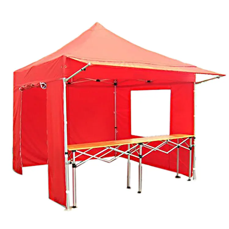 PVC Waterproof Trade Show Tent with Transparent Outdoor Canopy Easy Pop-up Aluminum Frame Dome for 3x3  Advertising Events