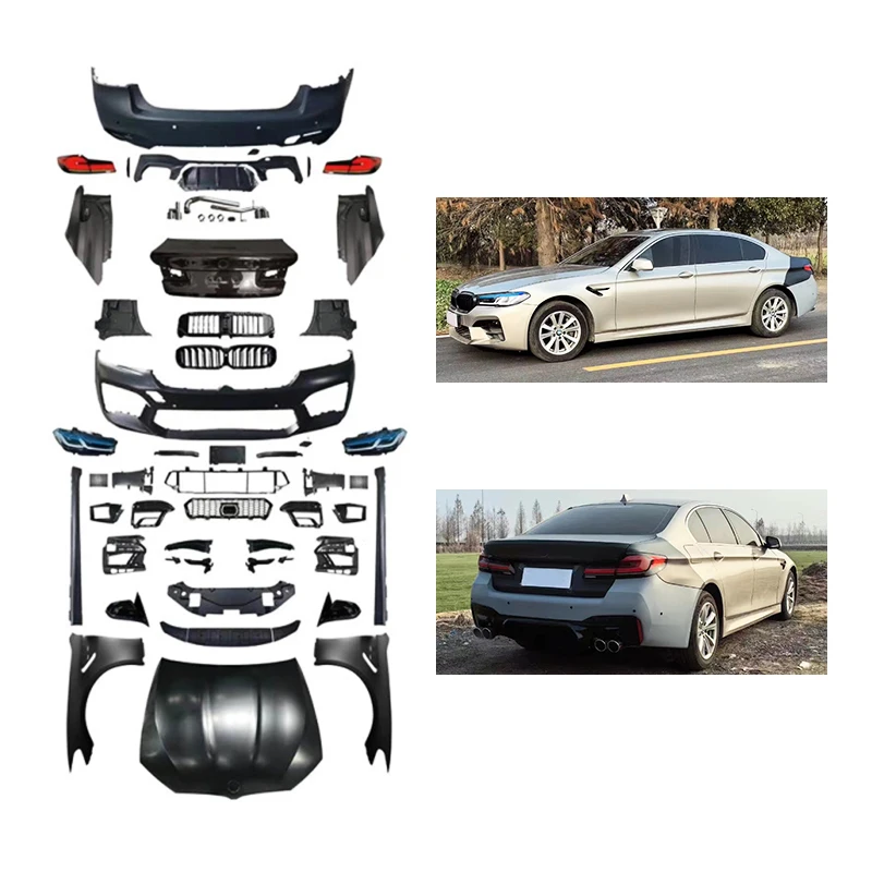 High-end Body Kit CustomizationF10 2010-2017 & G30 2021-2023 Body Kit Front & Rear Bumper With Fog Light Cut-Outs M5 Custom Modi