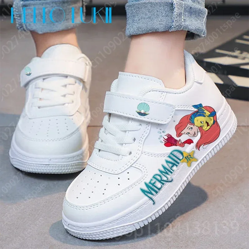 Ariel Princess girls Shoes sneakers for children Student Casual shoes Stitch Kid Sneakers Running Fashion Sports Shoes