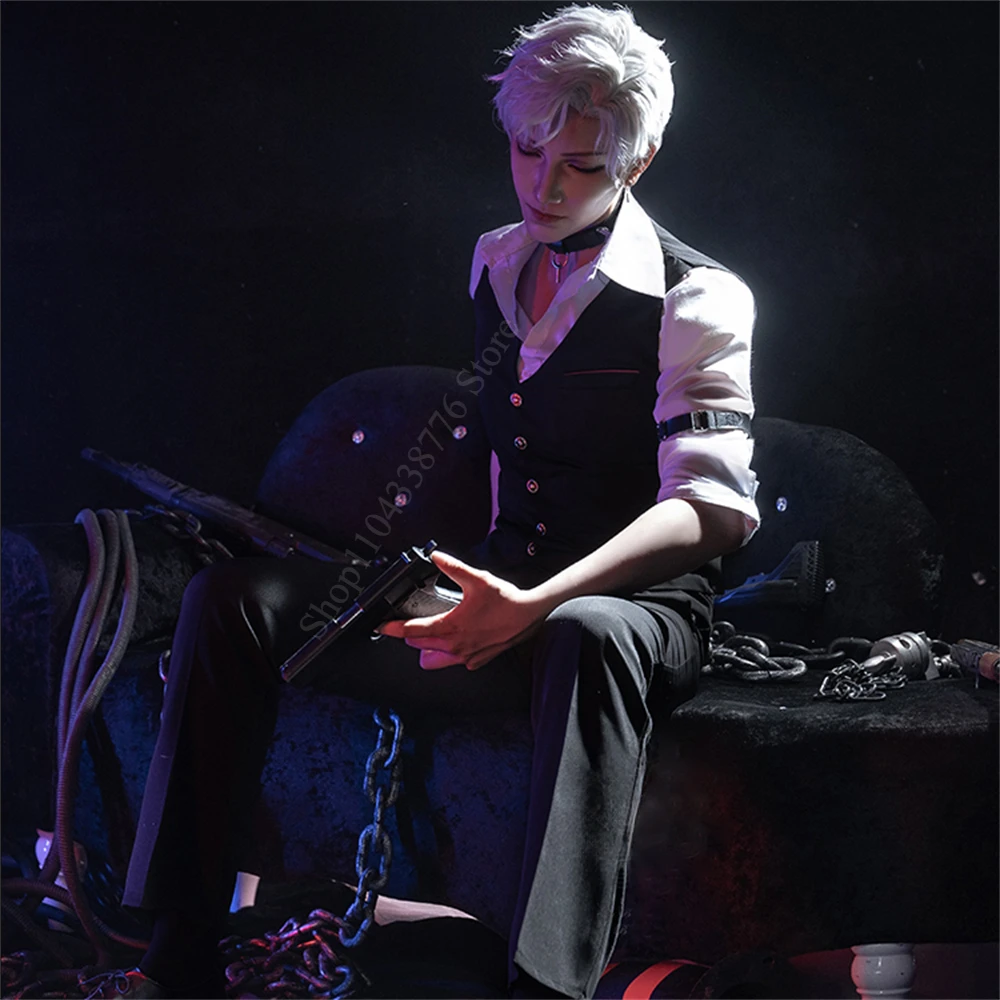 Nuovo 2025 Gioco Love And Deepspace Sylus Costume Cosplay Uomini adulti Abiti uniformi Set completo Accessori Vestito Abiti di Halloween